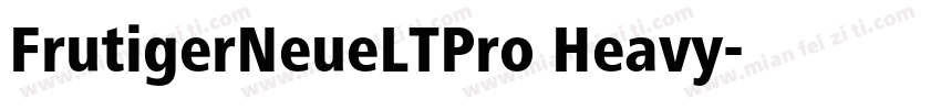 FrutigerNeueLTPro Heavy字体转换